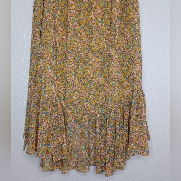 Rebecca Minkoff Selena Coquette Feminine Floral Wrap Skirt - Picture 8 of 14